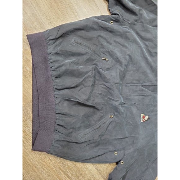 OAKMONT Golf Country Club Embroidered Men's LARGE Windbreaker Silk Bomber Jacket - Picture 3 of 10